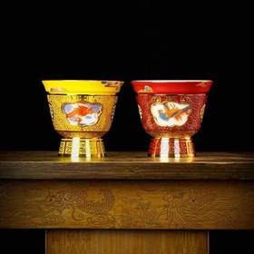 同心同梦共鸣共赢龙凤对杯