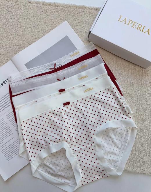 D122616秋冬新款红色系一盒四条装女士高品质内裤 商品图9