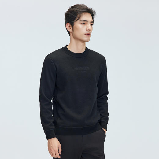 【门店同款】圣得西2025年冬季新款男士毛衫简约保暖圆领毛衣 商品图1