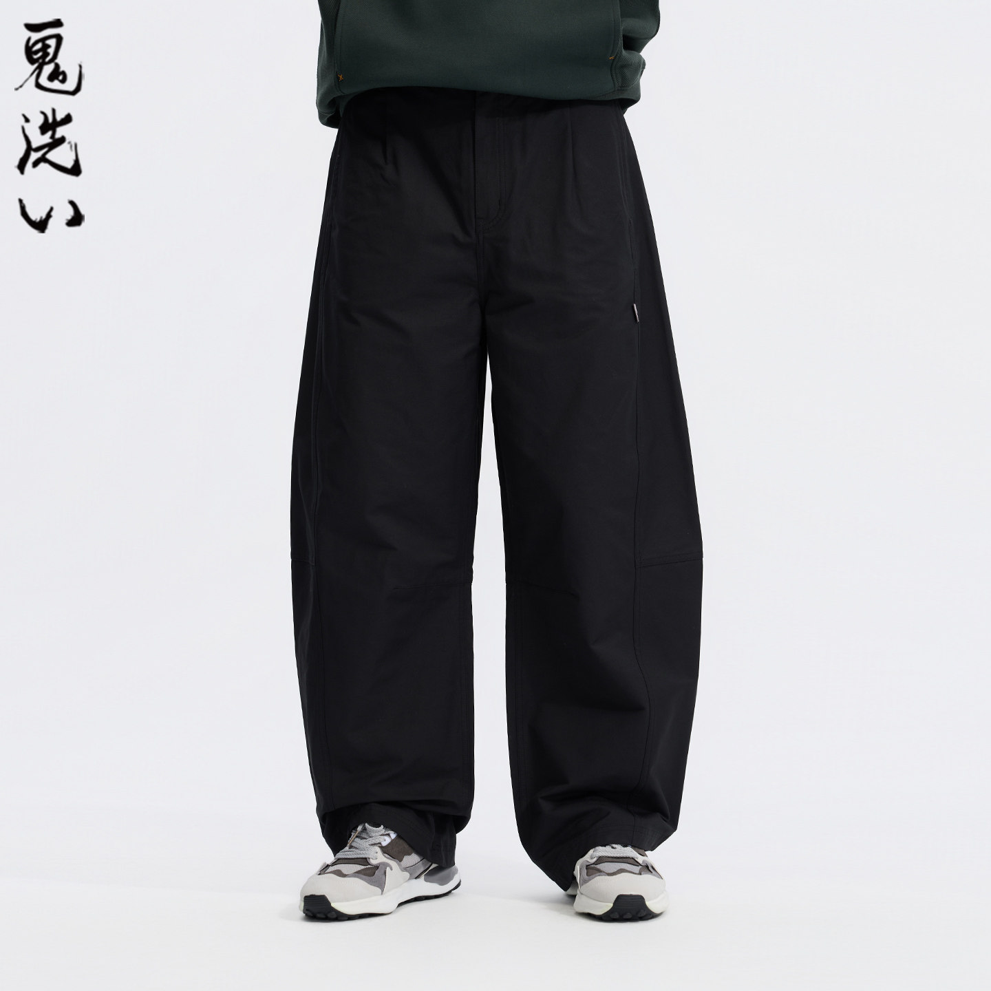 ONIARAI/鬼洗26春季新品石器时代脚口斜切剪裁弯刀裤男式 26A3401