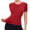 跃牌【欲动春风】系列 女紧身瑜伽短袖高弹速干健身运动T恤圆领透气显瘦跑步上衣LH1110 商品缩略图4