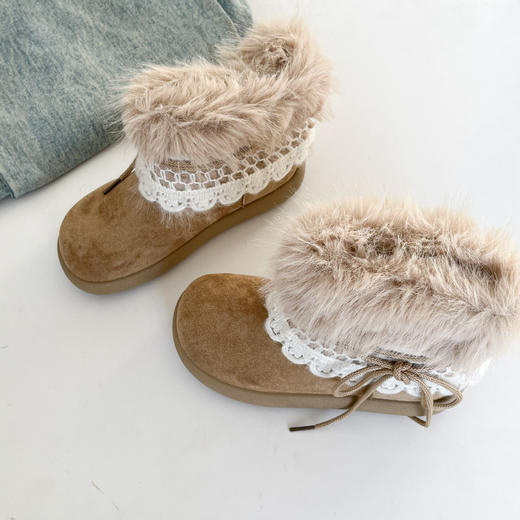 【YW】无忧购时尚雪地靴子女冬季厚底辣妹风中筒棉鞋短靴子3500M（截单后3-5天发货) 商品图7