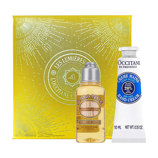 L'occitane 欧舒丹 甜扁桃乳木果旅行套装（甜扁桃沐浴油35ml+乳木果护手霜10ml） 商品图0