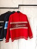 D122603条纹logo草写刺绣字母半拉链毛衣男女同款 商品缩略图12