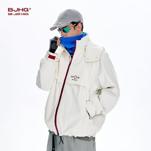 BJHG不计后果冲锋夹克男款春季潮牌可拆卸包包休闲户外运动外套女 商品图1