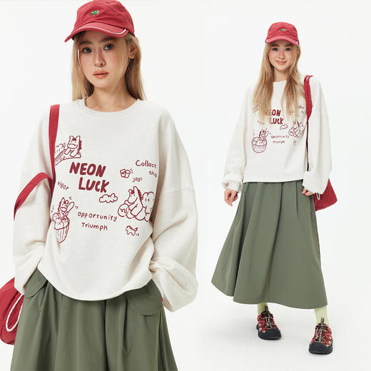 【品牌直发】ACMEITEM爱棵米 女士圆领卫衣GAH2310803A 商品图3