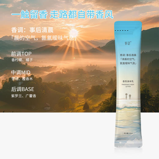 心选丨妍瑟香氛身体乳10ml*28袋/盒   独立包装7种香型持续留香8小时 商品图1