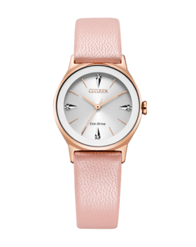VIP-EM0733-16A 西铁城Citizen 西铁城 光动能正品时尚粉金色休闲女士手表女表EM0733