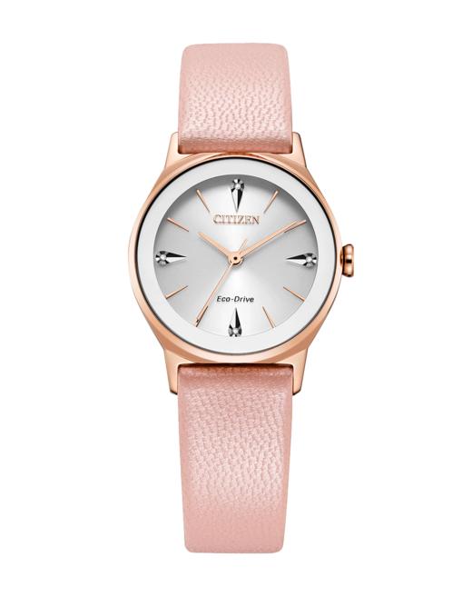 VIP-EM0733-16A 西铁城Citizen 西铁城 光动能正品时尚粉金色休闲女士手表女表EM0733 商品图0