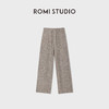 ROMI STUDIO“花纱羊毛裤”弹力高腰直筒慵懒毛织长裤RWDSXT1938 商品缩略图0