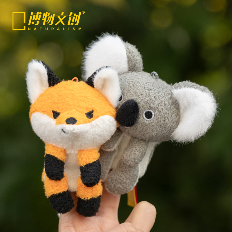 博物文创 掌上动物园系列 指偶 赤狐 考拉 金丝猴 水獭 大熊猫 挂件 指偶 礼物