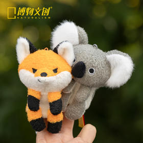 博物文创 掌上动物园系列 指偶 赤狐 考拉 金丝猴 水獭 大熊猫 挂件 指偶 礼物