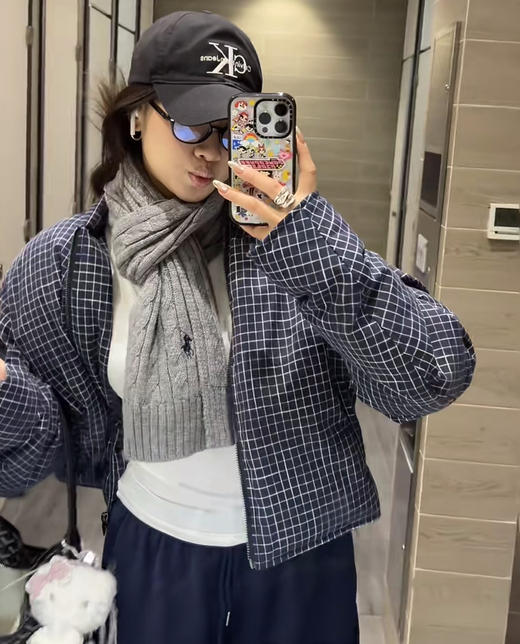 25新款拉夫*伦男女款小标绞花围巾122505 商品图9