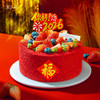 【跨年】福运红丝绒·红颜草莓红丝绒蛋糕，可选1.5/2.5/6磅 商品缩略图0