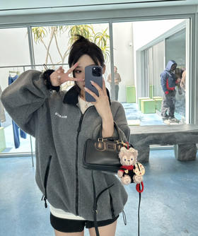 Miu家男女款小标抓绒外套122601