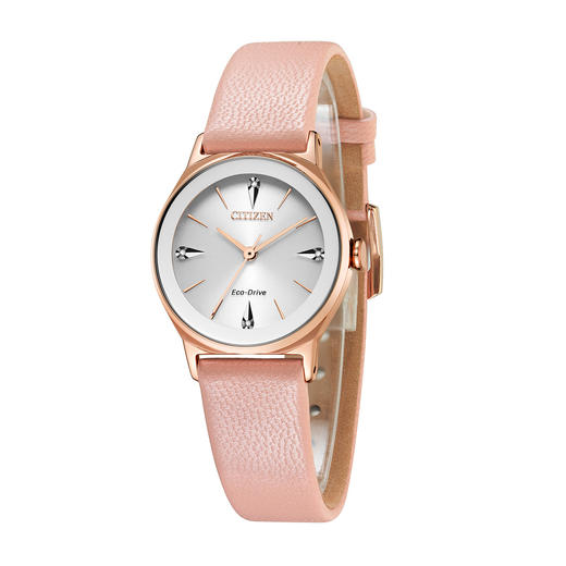 VIP-EM0733-16A 西铁城Citizen 西铁城 光动能正品时尚粉金色休闲女士手表女表EM0733 商品图3