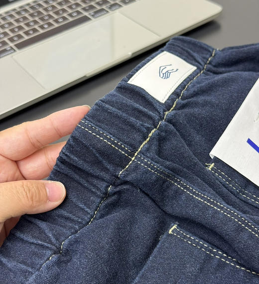 素然Klee Klee靛蓝环保棉直筒牛仔裤122506 商品图8