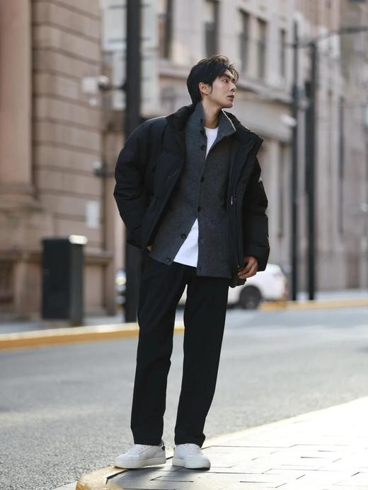 【松紧腰加厚奥粒绒男士休闲裤】进口W机能面料，特殊定织聚酯复合科技面料，温暖不臃肿，南方一条过冬WD 商品图4