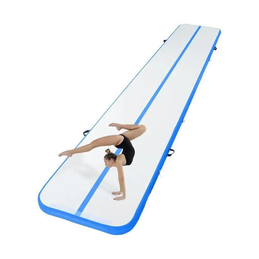 充气健身气垫 可折叠材质 适用于瑜伽、训练、海滩 约3米*0.5米 商品图1