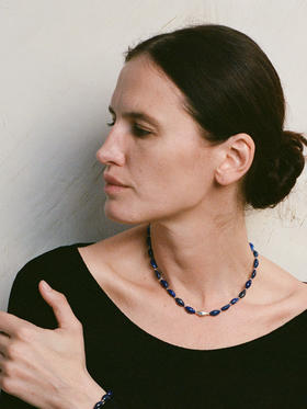 ABOAB｜Skipping Necklace [ 项链 银 +青金石 ]【WITHIN THE HORIZON】