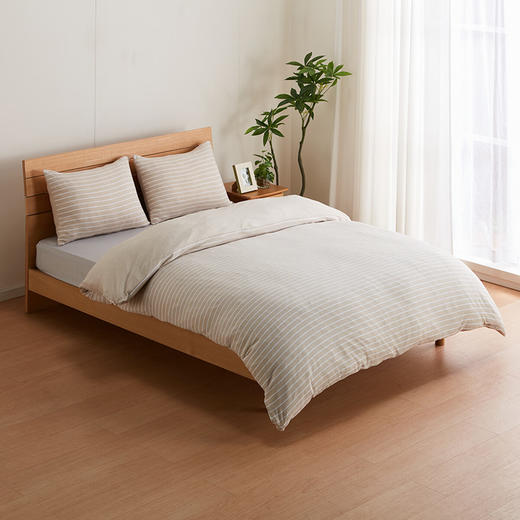  床上用品全棉简约四季可用被套枕套 针织天竺棉 商品图1