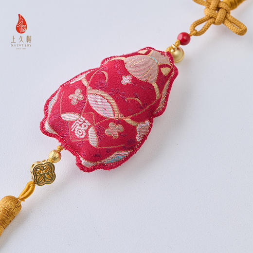 上久楷新中式国风文创礼盒送礼 宋锦挂件 丝羊绒长巾  宝驹纳福 商品图9