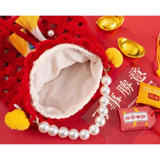 苏苏姐家纳福小挎包手工diy编织钩针毛线团云小朵包包自制材料包 商品图2