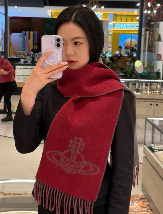 .三色  毒家！Vivienne西太后 25年限定色 圣诞🎁礼物 羊毛围脖 双面双色围巾 商品图2