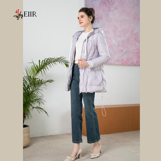 司歌绣花羽绒连帽收腰冬女Y901170X 商品图2