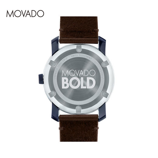 HY3600461WB 摩凡陀MOVADO 瑞士手表摩凡陀Bold系列皮带简约瑞士石英手表男 商品图2