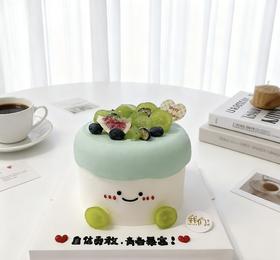 多款式~水果表情简约款蛋糕(按当季水果装饰)-低糖处理无添加