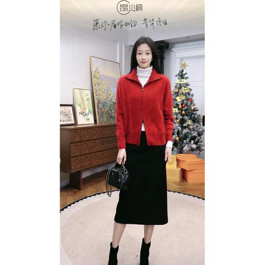 【人手一件】火桐hooton 王牌内搭 山羊绒拉绒拉链开衫85786 商品图1
