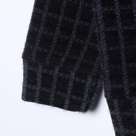 WY1558SDSA男士秋冬新款痞帅男装撞色格纹格子连帽卫衣百搭时尚套头上衣 商品图4