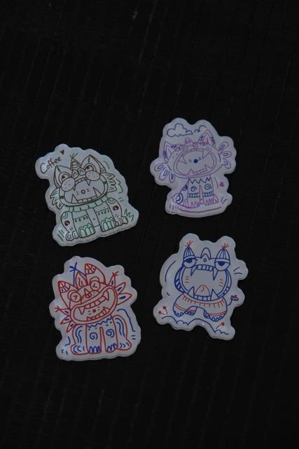 锦江丨博物人丨瓦猫亚克力冰箱贴 商品图0