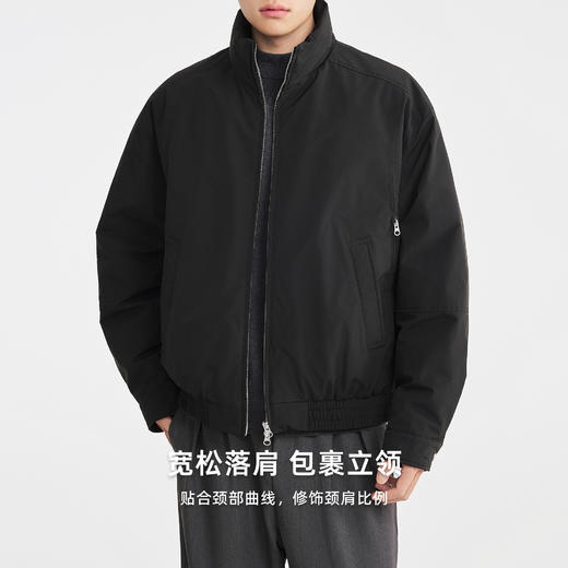 墨麦客男装2025年冬季质轻高密三合一可特面料立领落肩羽绒服男潮 商品图1