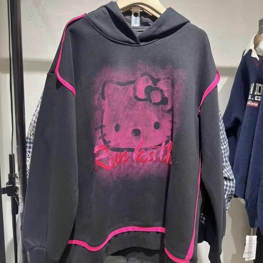 NC&连帽撞色卡通图案长袖卫衣50820(黑）冬季 954010430321 商品图1