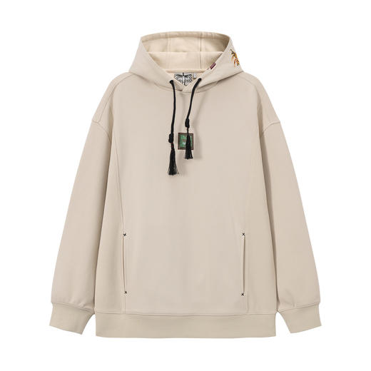 ONIARAI/鬼洗26春季新品黑标石器时代蜂迹拼接连帽卫衣男 A240025 商品图3