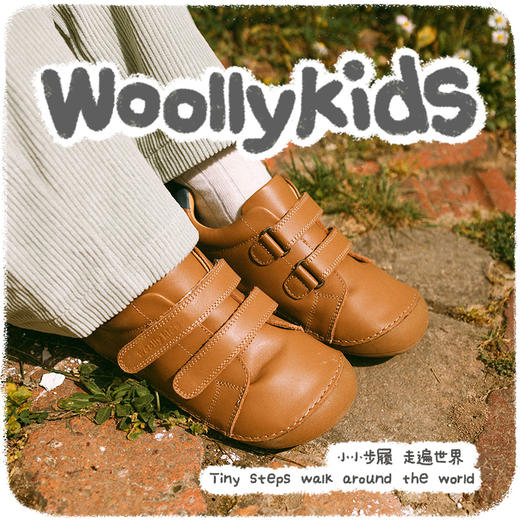 特惠秒杀woollykids小羊沃利澳洲牛皮男女童加宽包头防滑童鞋 商品图1