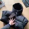 D122623防刮耐磨黑标情侣款连帽短款羽绒服 商品缩略图3