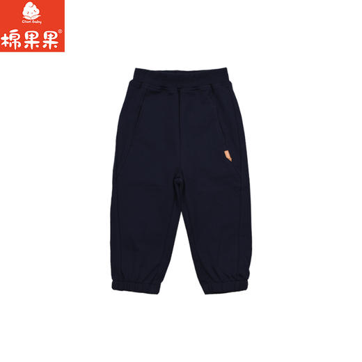 棉果果春季新品男童小线圈海军蓝裤子针织长裤M112200226162 商品图1