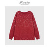 03-5潘依绣丁丁宠粉PanYiXiu/潘依绣【璀璨人生】氛围感重工亮片慵懒圆领针织毛衣Ss068 商品缩略图1