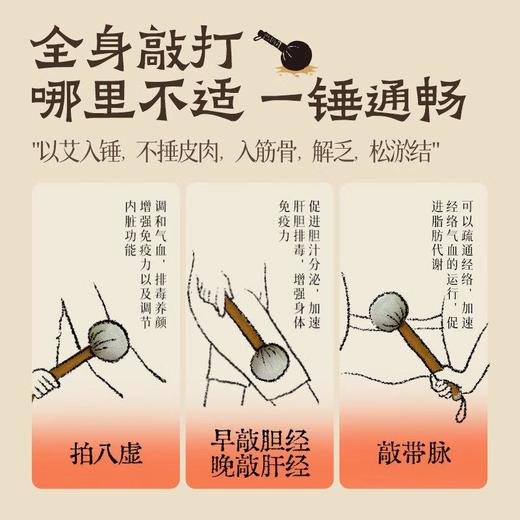 蔡氏福宁 艾草养生锤（1只） 商品图2