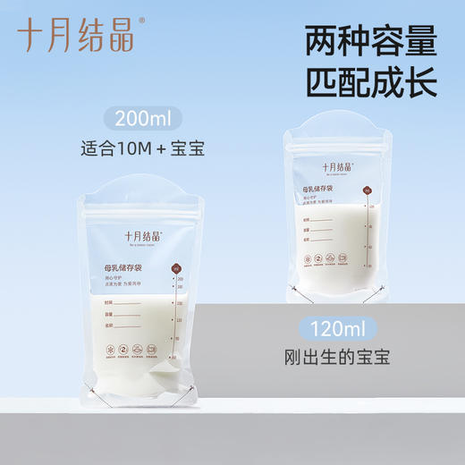 【12.9元换购】储奶袋小容量母乳储存袋保鲜120ml冷冻鲜奶存奶30片 商品图3