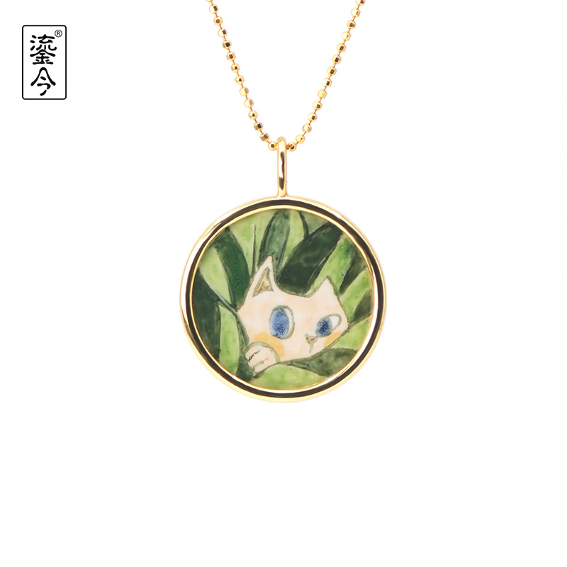 万物有灵·猫猫万花筒系列画珐琅珠宝