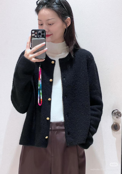 1226-5 独家圆正 重磅 小禾 羊绒圈圈纱 小香风开衫 外套 商品图4