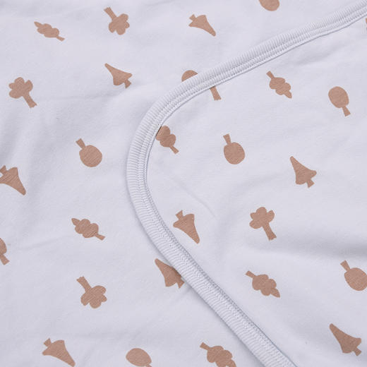 棉果果春季新品氨棉汗布柔软舒适包被5A抗菌纯棉抱被M105550200096（90*90厘米） 商品图4