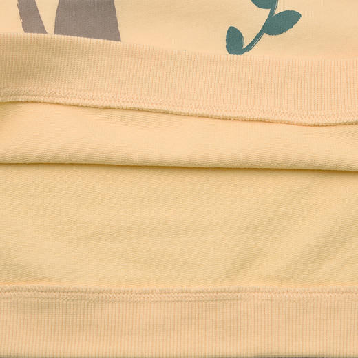 棉果果春季新品女童纯棉小线圈不规则设计圆领套头卫衣M122180226124 商品图4