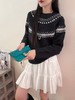 SZ6E01_月魄色_针织衫_秋冬_圆领长袖宽松落肩袖_高级女装_BERNIEELEN 伯妮斯茵 商品缩略图0