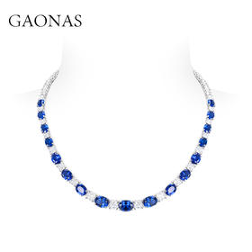 GAONAS  时尚贵气臻奢蓝色颈链11792XB