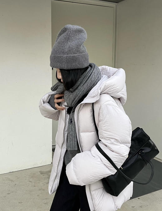 25新款拉夫*伦男女款小标绞花围巾122505 商品图12